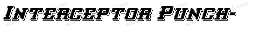 Interceptor Punch字体转换